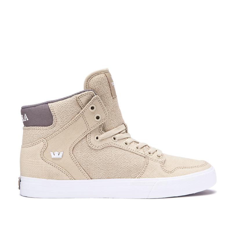 Zapatillas Altas Supra Argentina Hombre - VAIDER Beige (GEJCO-8301)